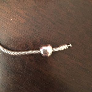 Genuine 925 sterling silver heart charm